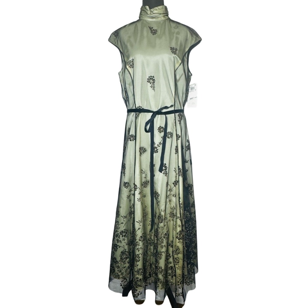 Vintage Papell Boutique Evening Dress Sz 12 Party Formal Whimsigoth Forest Fairy
